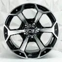 RIN 14X7 6-139.7 R1 SPORT 4989 BLACK MACHINE FACE ET -10 CB 108