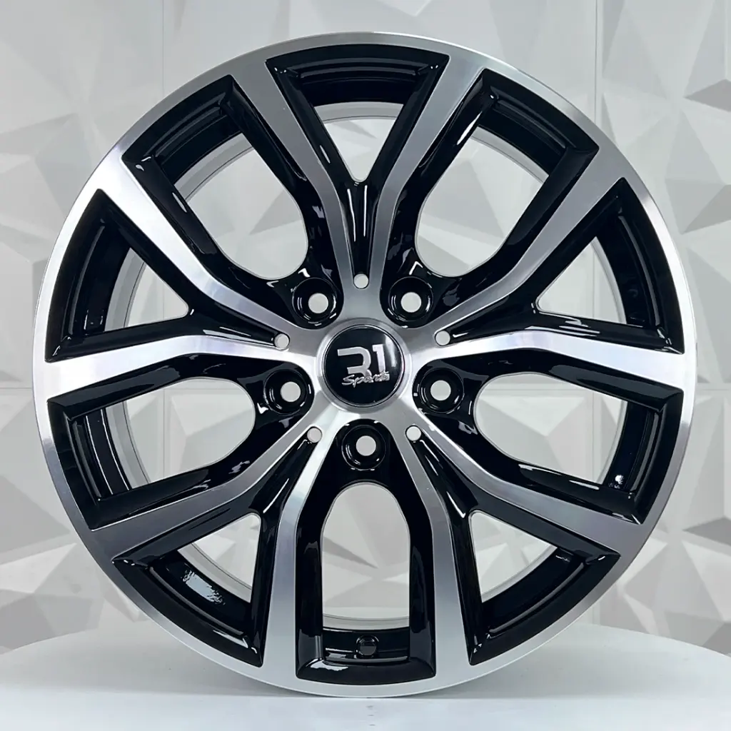 RIN 17X7.5 5-120 R1 SPORT FE129 BLACK MACHINE FACE ET35 CB74.1
